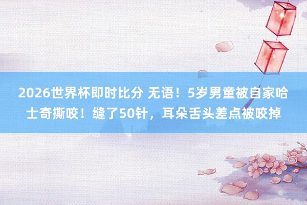 2026世界杯即时比分 无语！5岁男童被自家哈士奇撕咬！缝了50针，耳朵舌头差点被咬掉