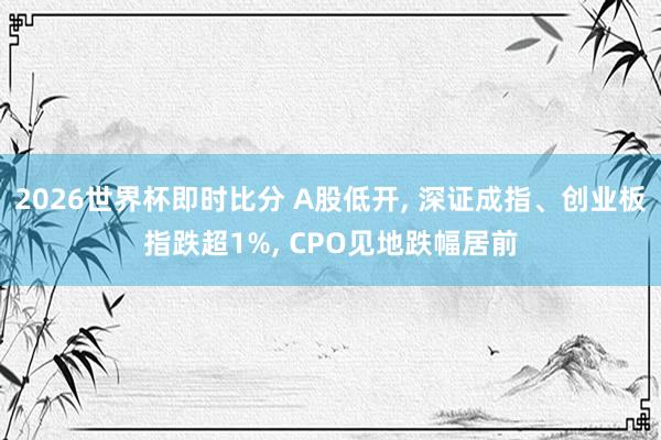 2026世界杯即时比分 A股低开， 深证成指、创业板指跌超1%， CPO见地跌幅居前