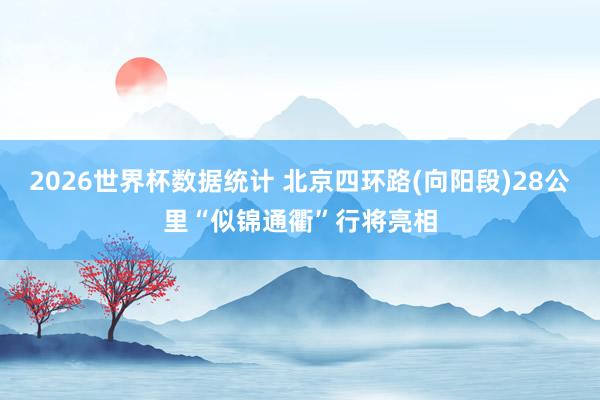2026世界杯数据统计 北京四环路(向阳段)28公里“似锦通衢”行将亮相